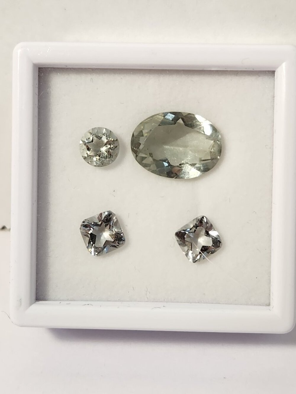 Prasiolite Green Quartz Parcel 11.70 CTW – 4 Loose Gems